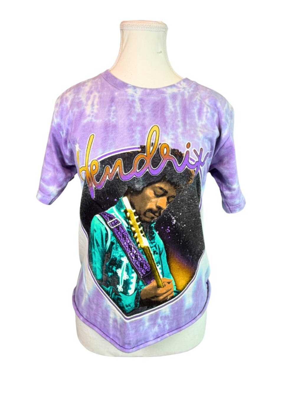 Jimi Hendrix Experience Tour ’68 Purple Tie Dye Graphic T-Shirt Recreation